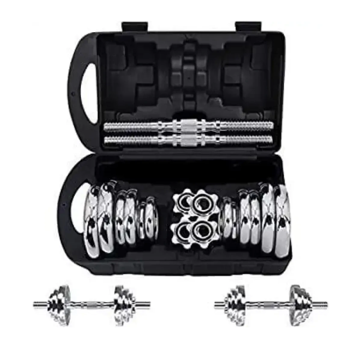 Dumbbell Set 20 KG Steel with Carrying Box