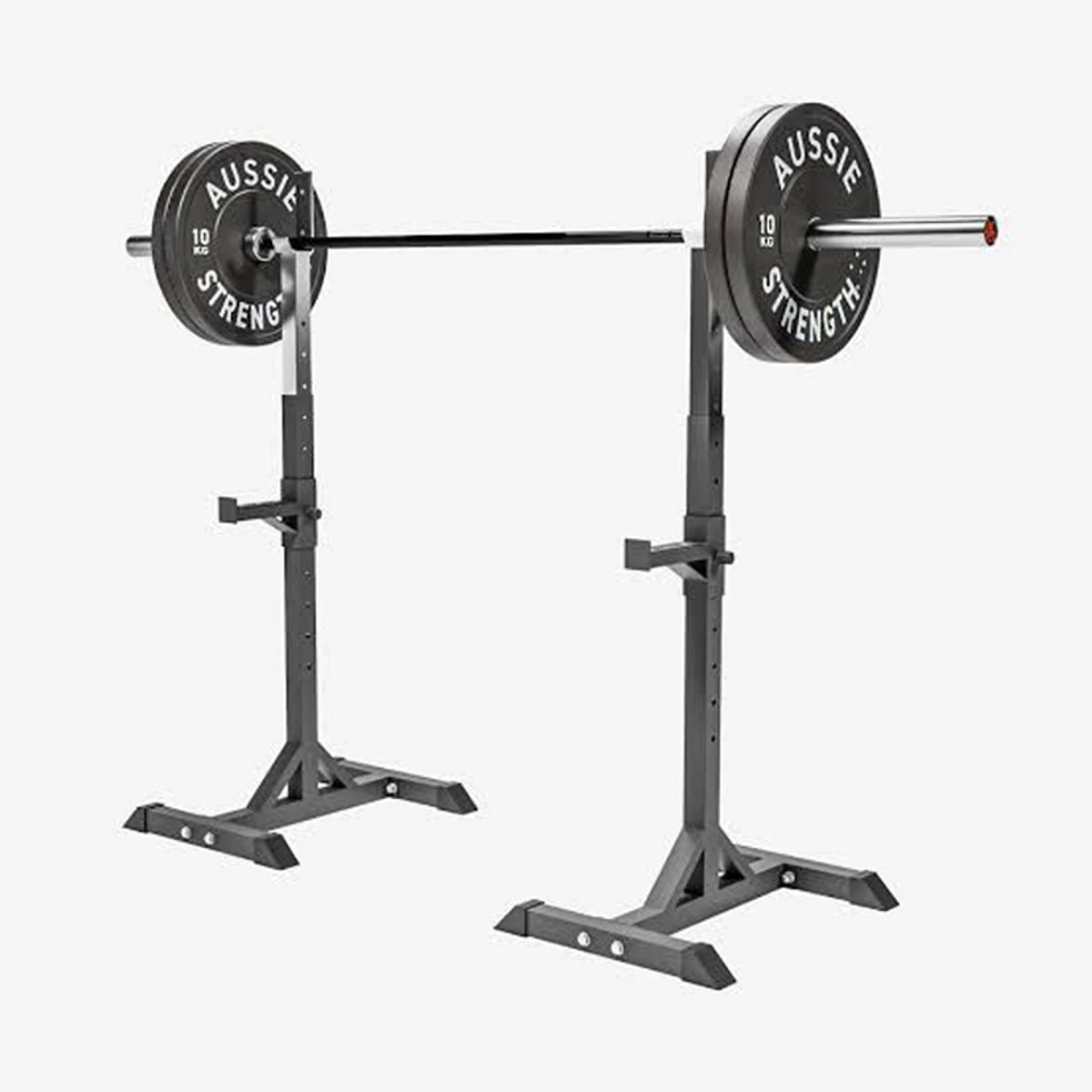GYM MASTER Adjustable Weight Lifting Squat Rack Stands with Spotters-1 Set