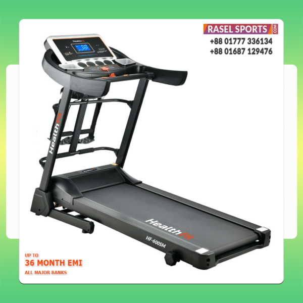 Healthfit HF-600SM (Motor 4.0HP Peak) Foldable Motorized Treadmill